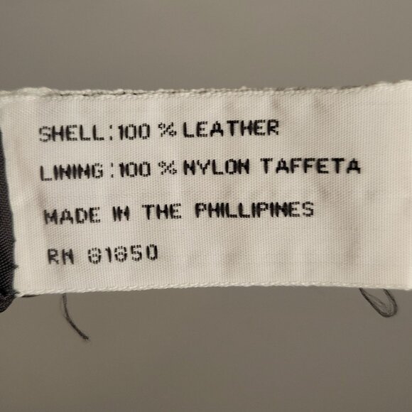 Vintage Womens 6 Classic Leather Skirt Old Money Preppy Edgy Black Pencil Mini s - Picture 5 of 5